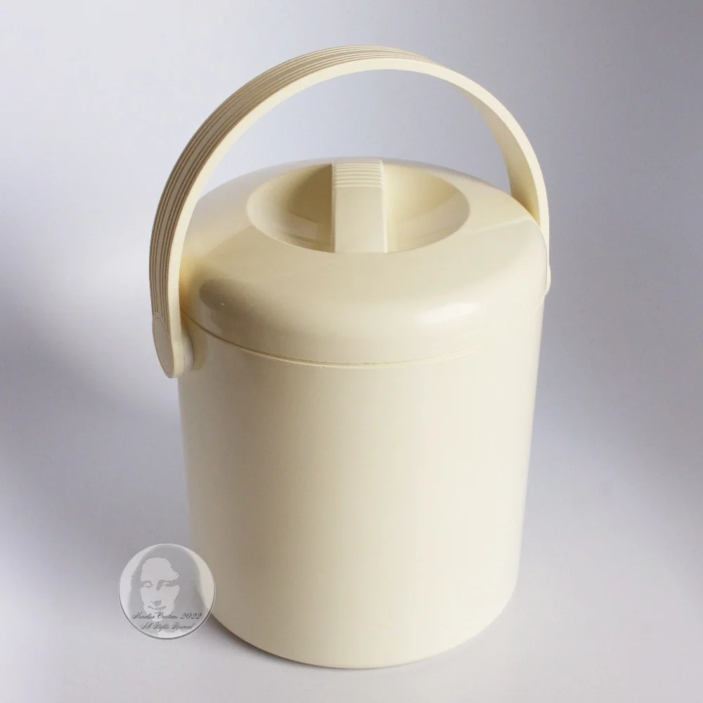 Vintage PPL Pedrini Ice Bucket Made in Italy Modern Home Decor Barware 1980s